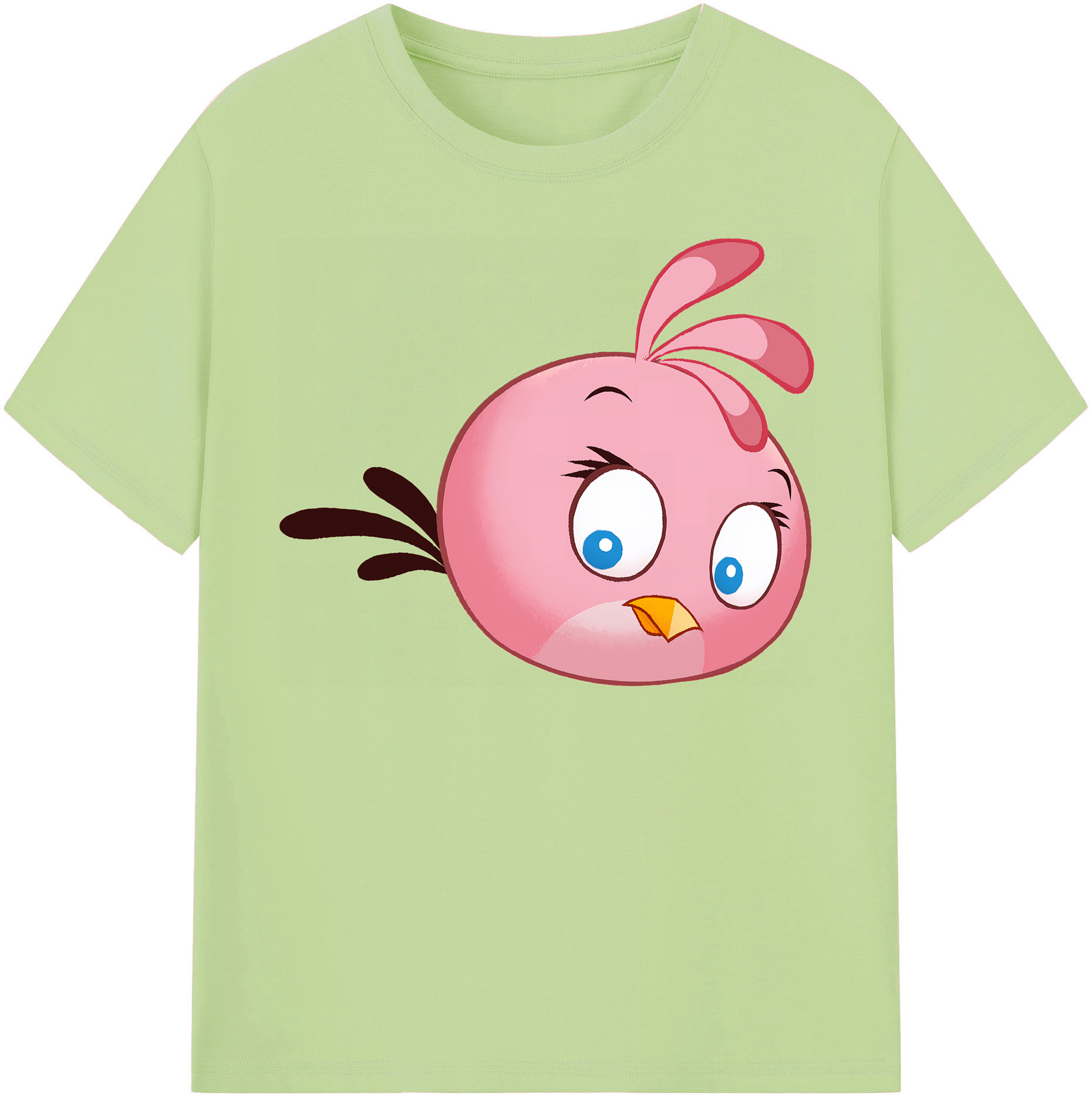 （画像用） Angry Birds アングリーバード 綿100％半袖Tシャツ（フロントプリント）